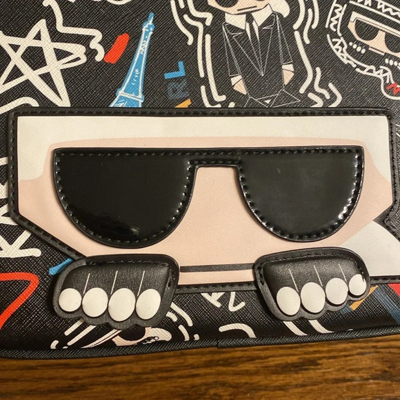 Karl Lagerfeld Maybelle graffiti backpack - Picture 3 of 9